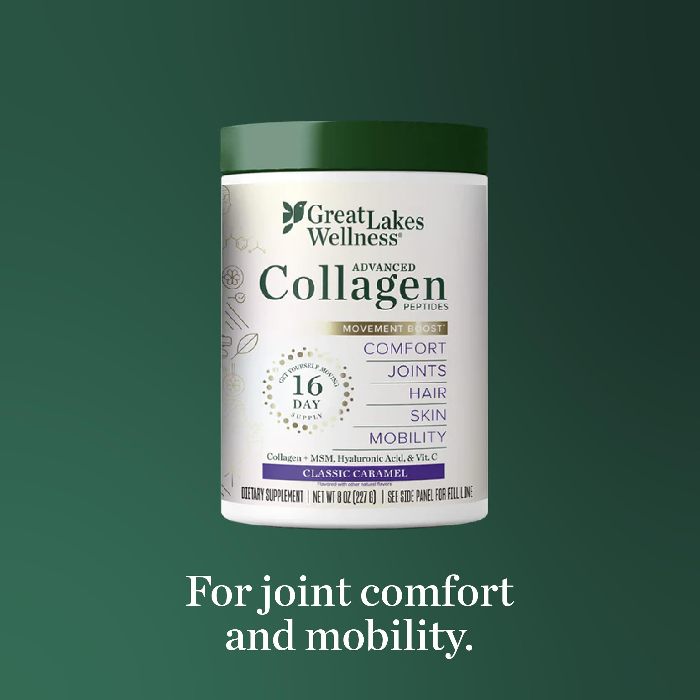 Great Lakes Wellness sin OGM, apto para dietas cetogenicas.