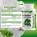 GreeNatr etiqueta indica ingredientes para energía y claridad.