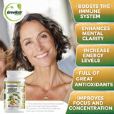 Detalle de ingredientes GreeNatr Ginkgo Biloba y Ginseng Rojo Coreano