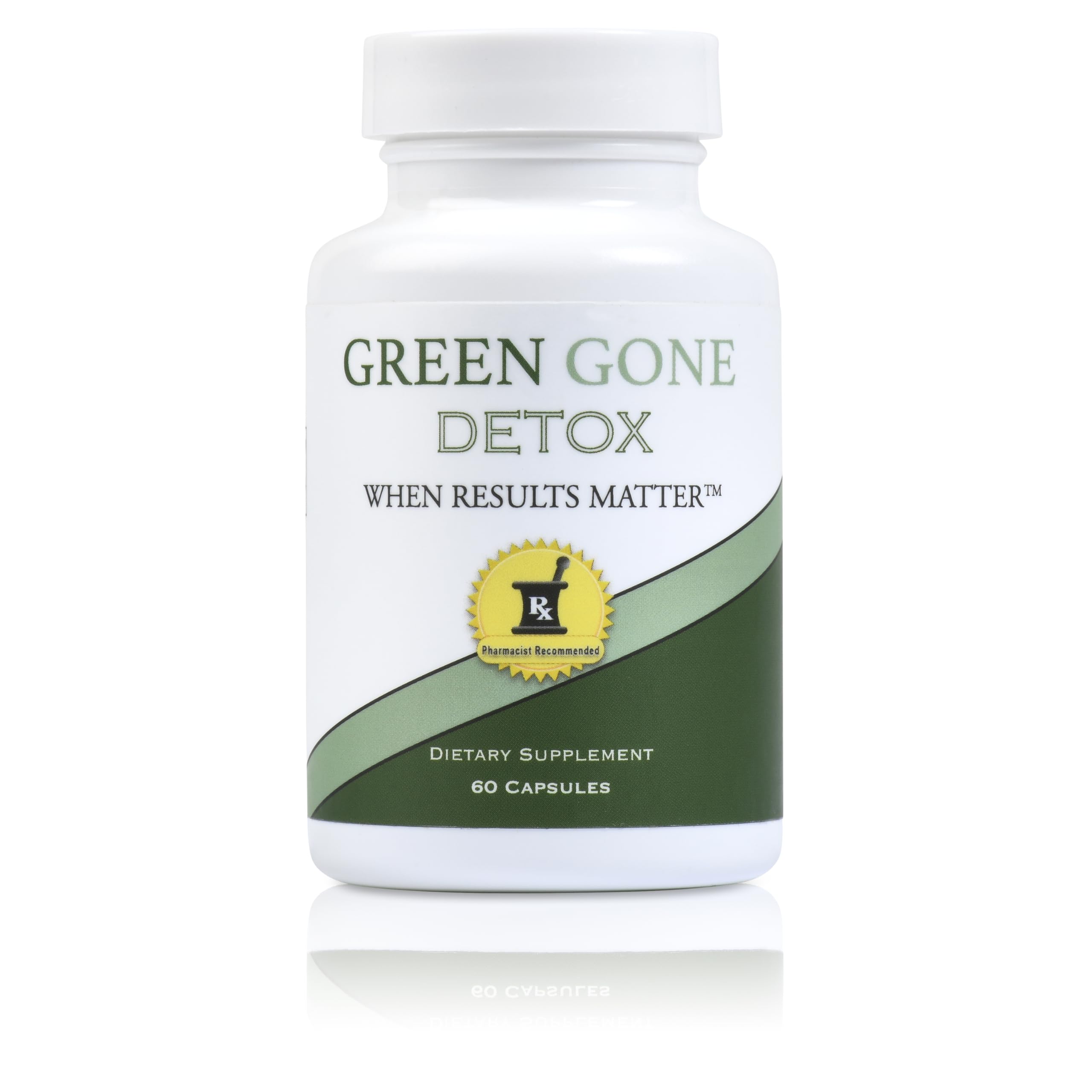 Green Gone When Results Matter cápsulas-veganas: envase de cápsulas veganas para desintoxicación de 5 días.