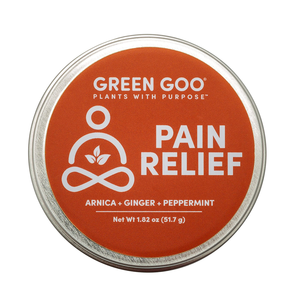 Green Goo Alivio de dolor en lata grande con arnica para uso diario