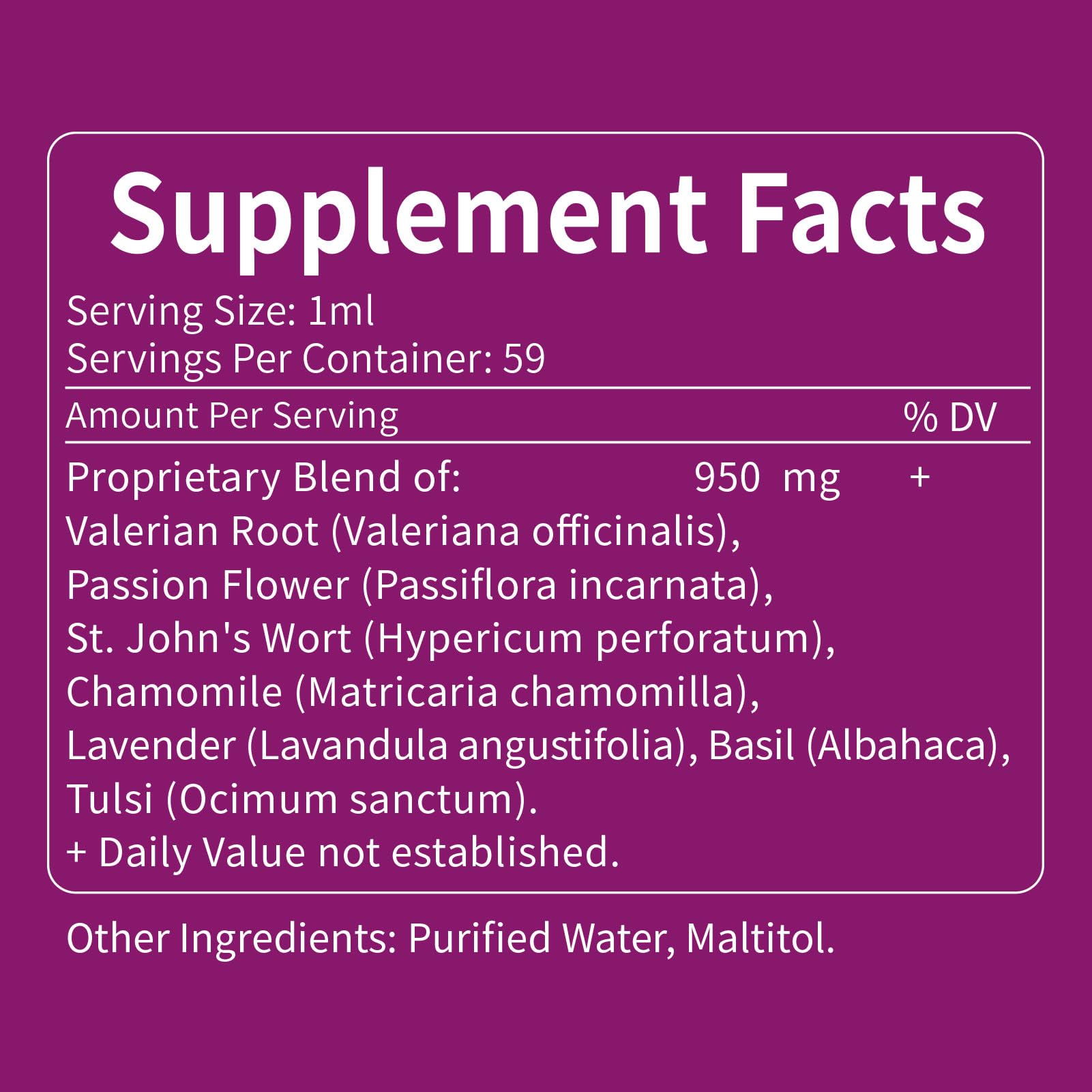 green Herb Vibe Valeriana Drops: envase de 60 ml listo para uso diario.