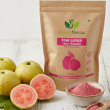 GREEN NECTAR polvo guayaba rosa batido sabroso y nutritivo