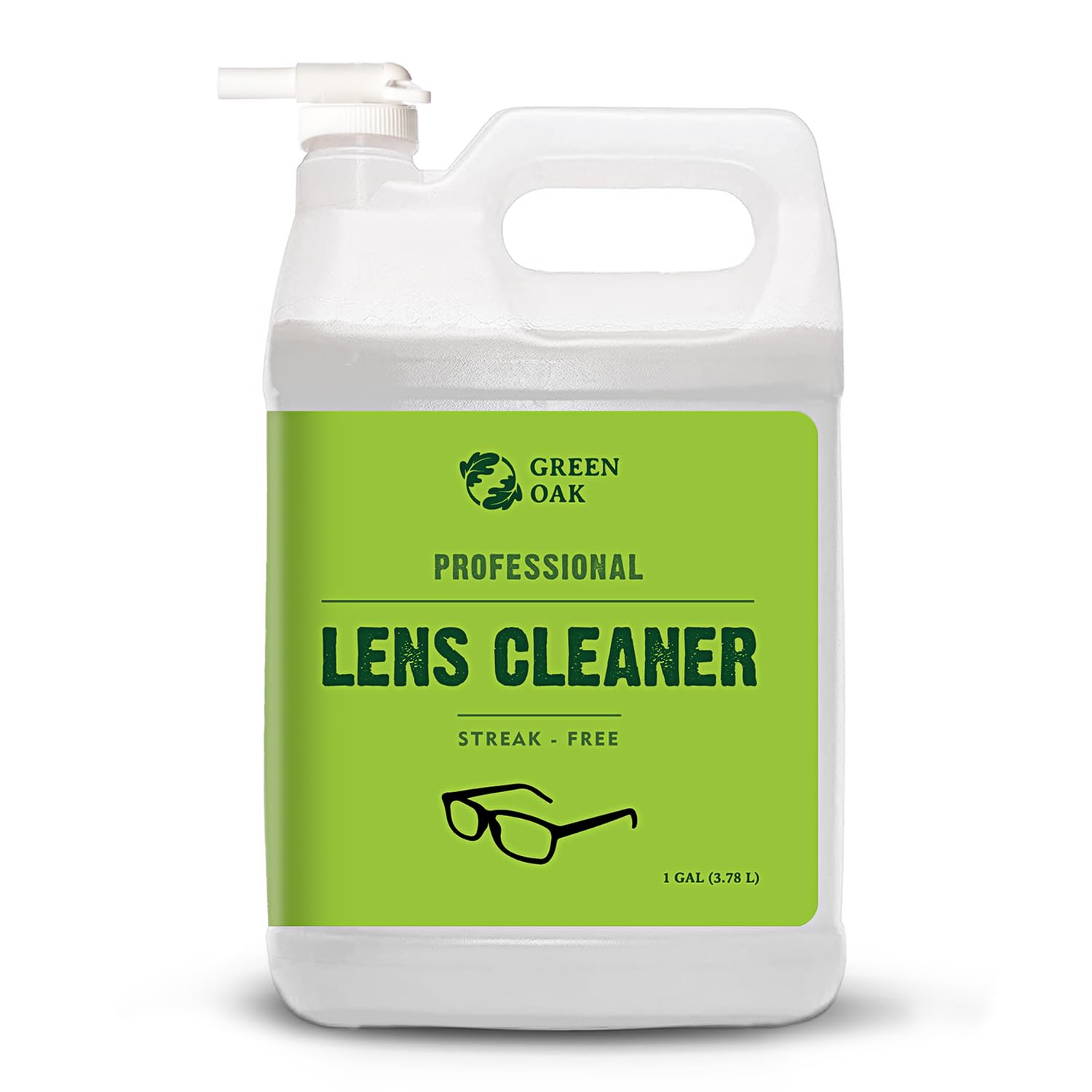 Green Oak limpiador de lentes en galón con grifo para rellenar botellas