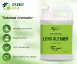 Green Oak limpiador profesional para lentes en botella de 8 oz, fácil dosificar