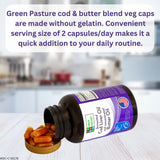 Capsulas Green Pasture en la mano, uso diario.