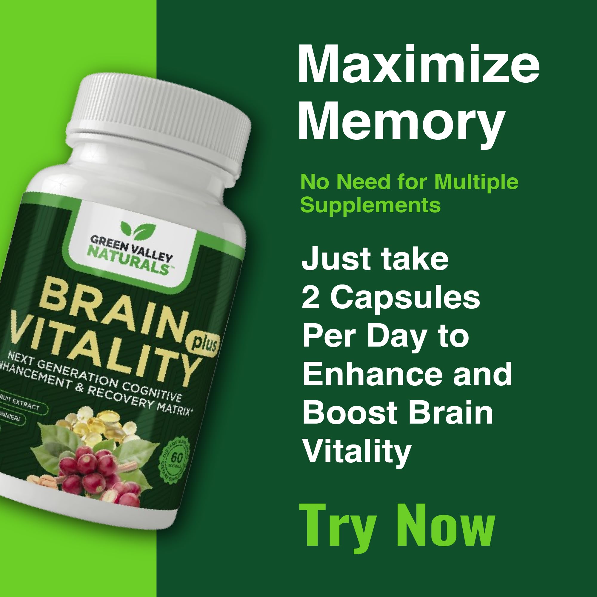 Brain Vitality Plus lutein-zeaxantina apoya procesamiento visual y rendimiento cognitivo.