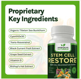 GREEN VALLEY NATURALS Stem Cell Restore: extracto de grosella negra para bienestar general.