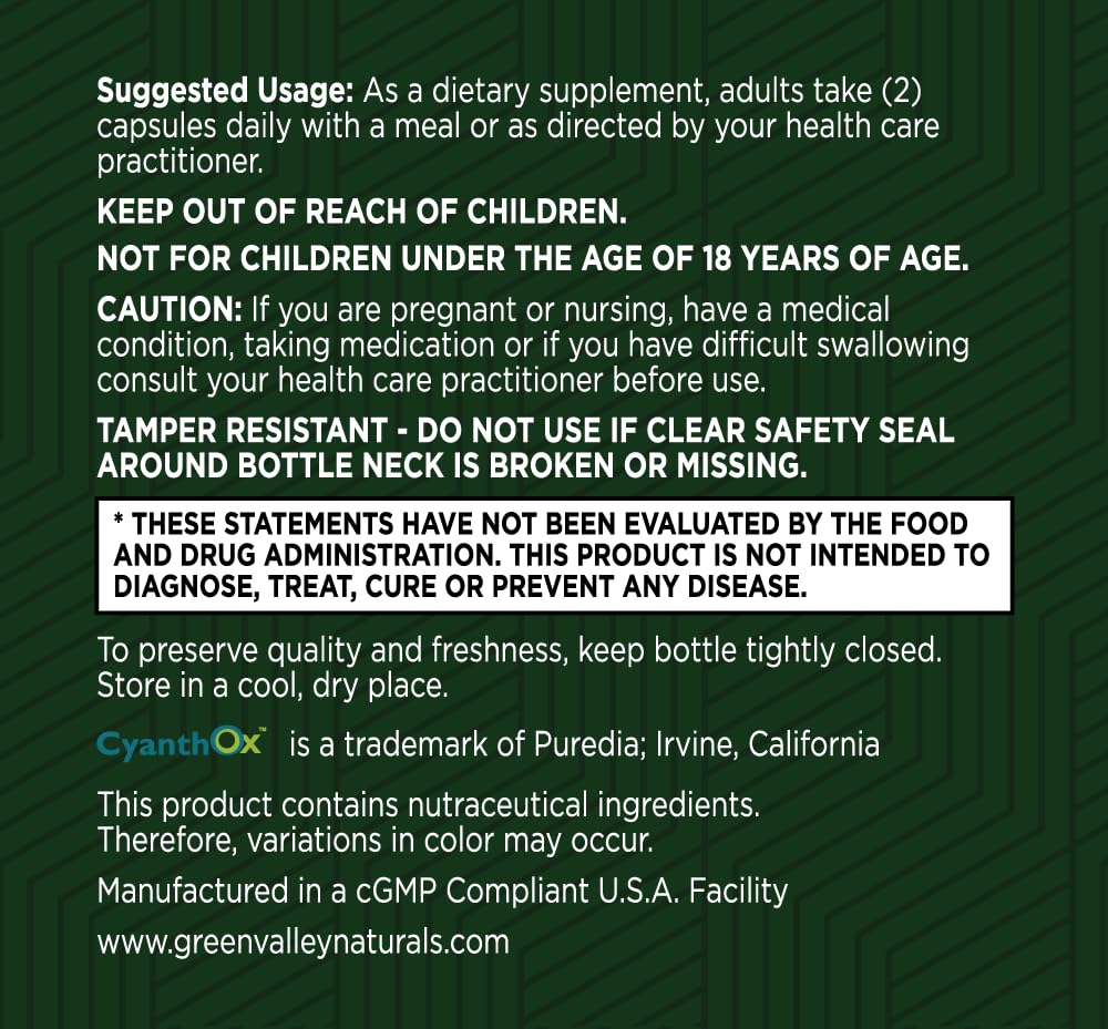 GREEN VALLEY NATURALS Stem Cell Restore: trans-resveratrol para envejecimiento saludable y reparación celular.