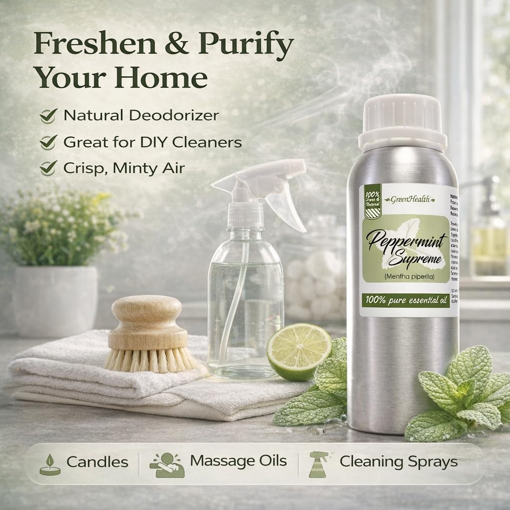 GreenHealth Menta Piperita ambientación del hogar para un entorno fresco.