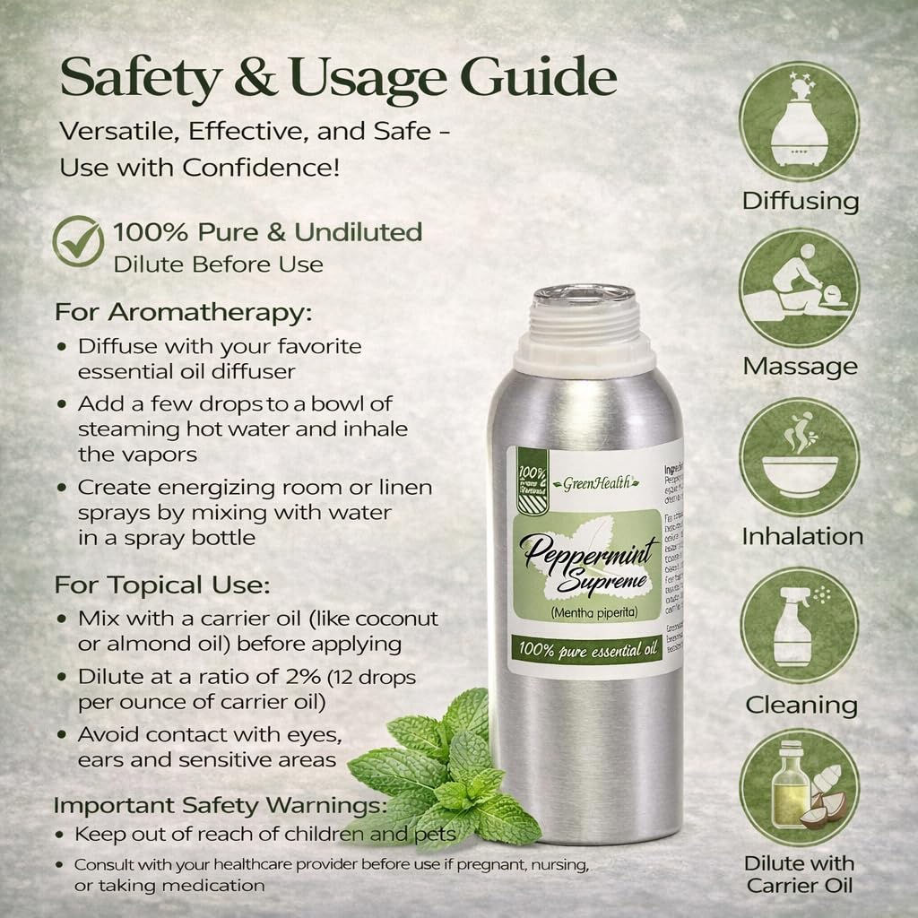 GreenHealth Menta Piperita empaque de protección para conservar fragancia.