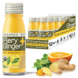 Greenhouse Juice Co. Shot de jengibre y cúrcuma, sabor intenso para el día