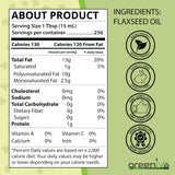 GreenIVe Aceite de linaza uso diario para ensaladas y aderezos.