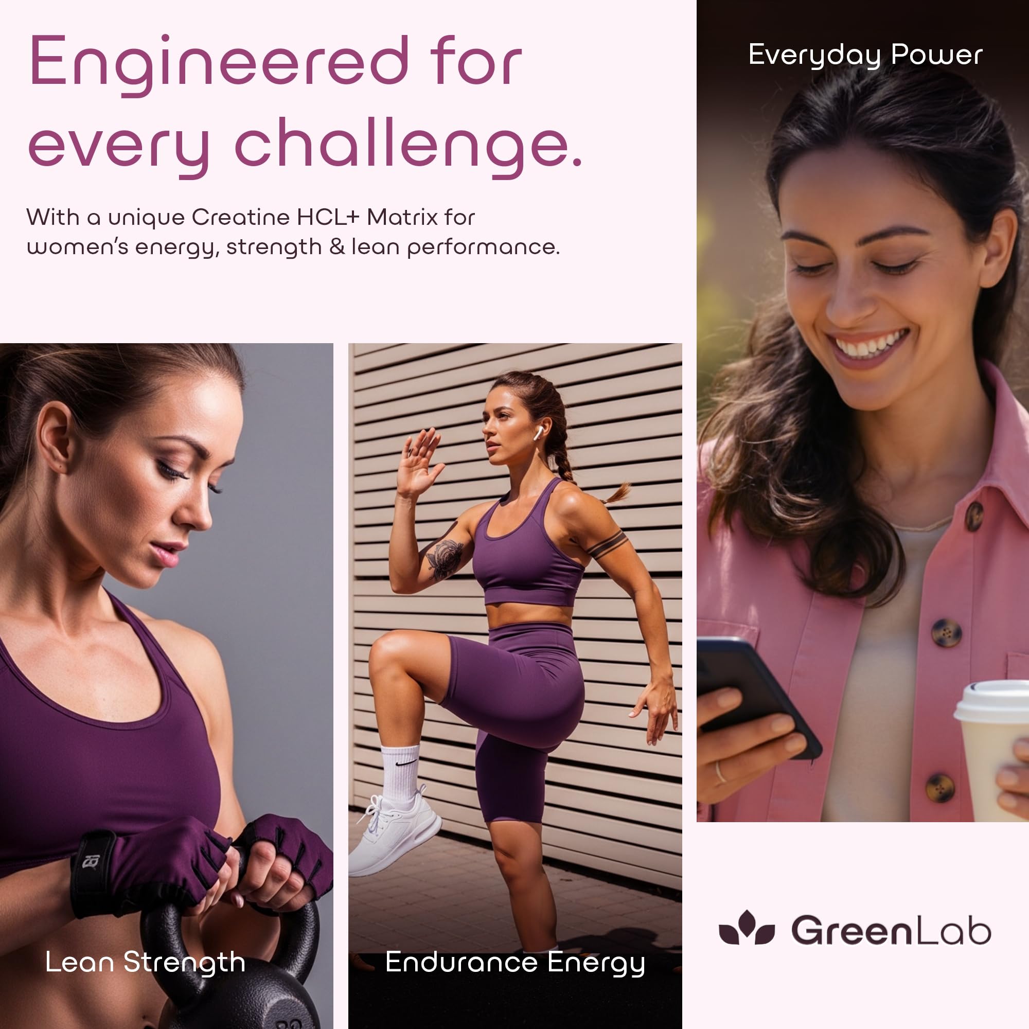Etiqueta GMP y pruebas externas en GreenLab Creatine HCL+