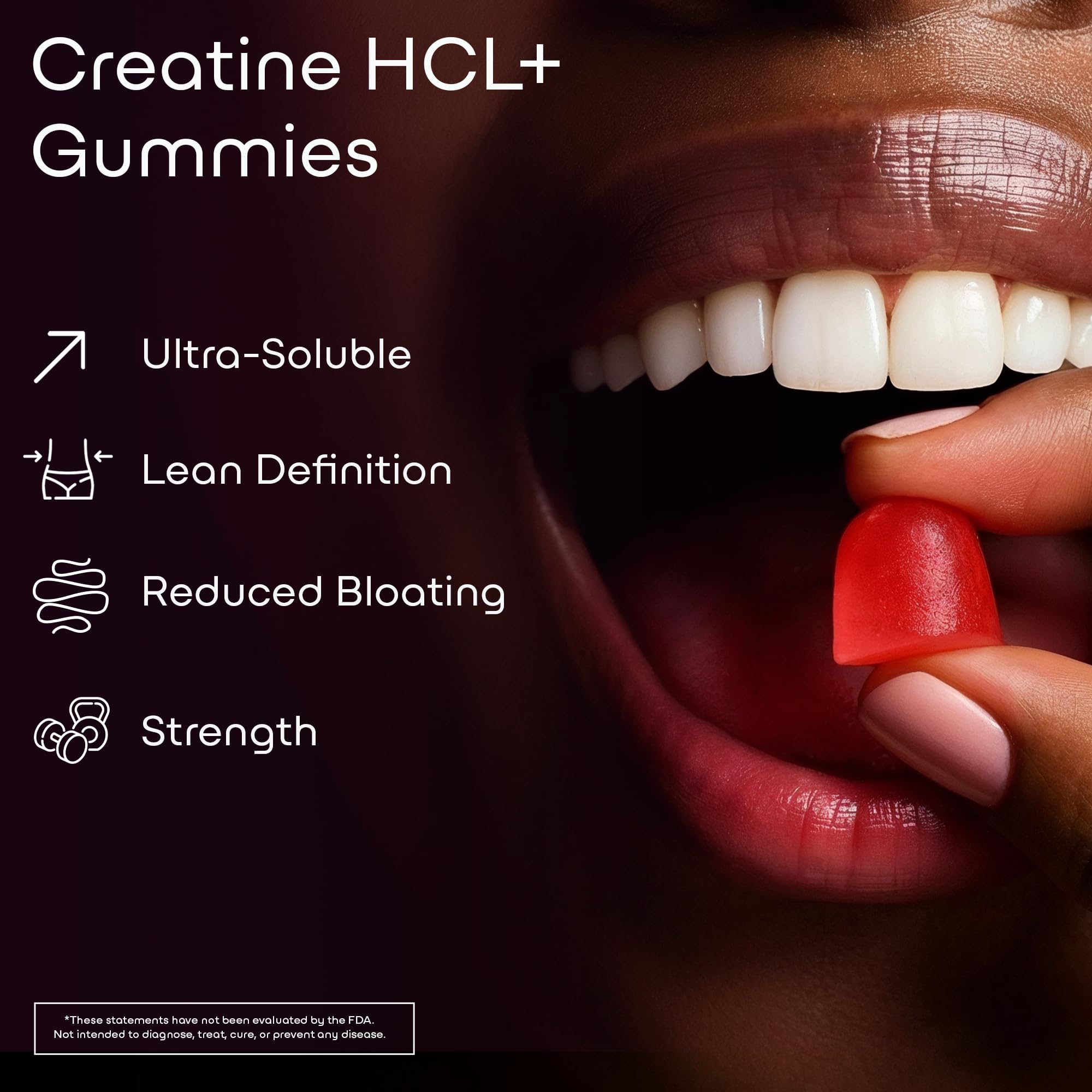 Gomitas GreenLab Creatine HCL+ textura suave para digestión cómoda