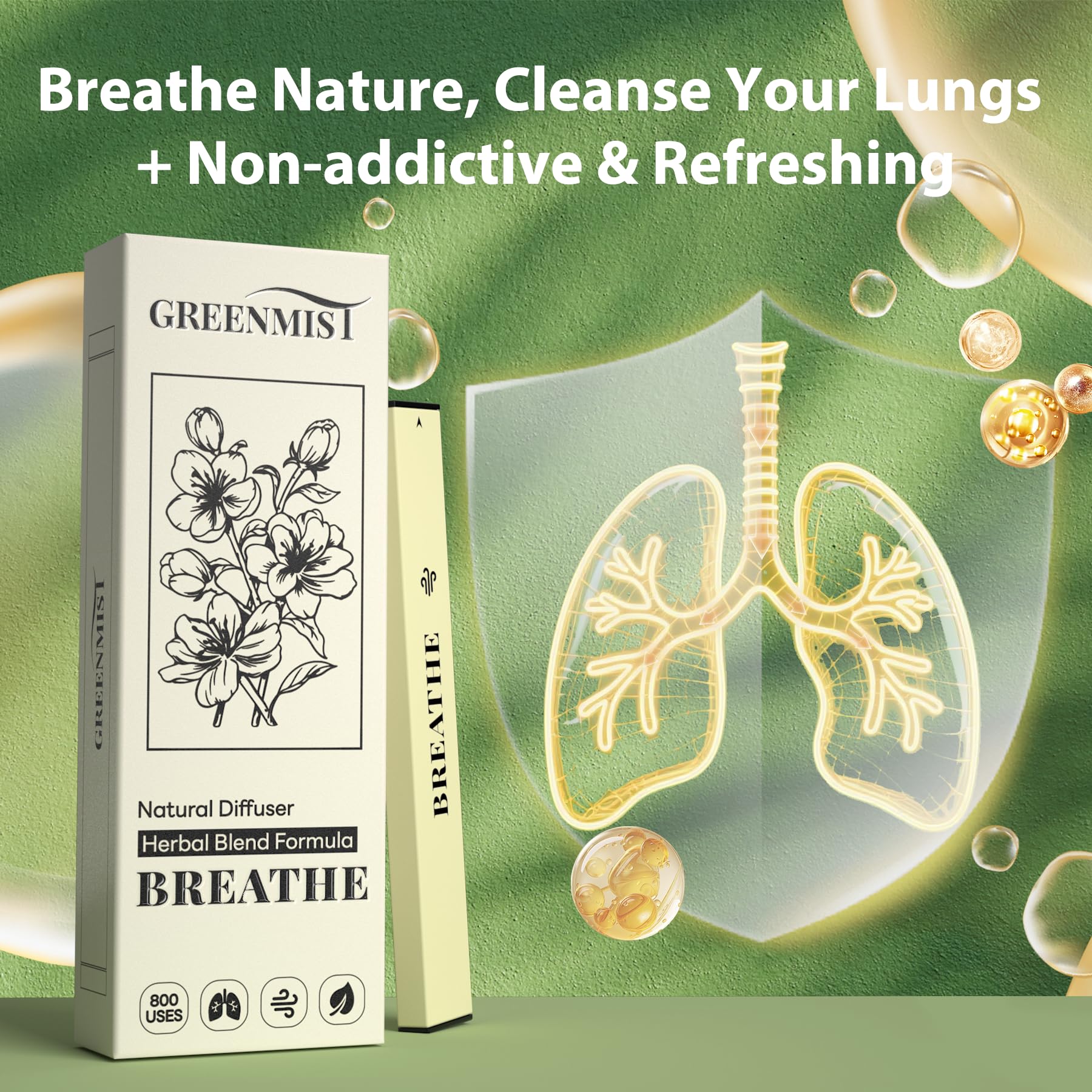 GreenMist: aroma natural para momentos de relajación y calma.