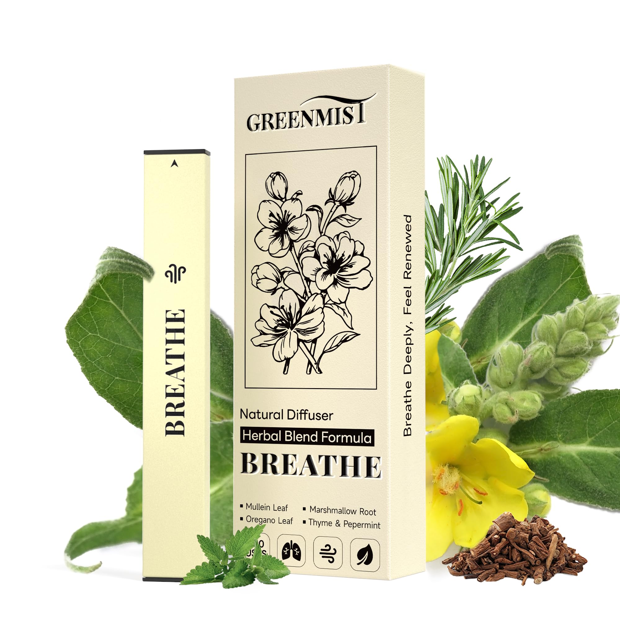 GreenMist: difusor de llanten para aroma herbal suave y uso diario.