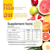 GreenPeach calcio líquido, etiqueta natural, sin azúcares añadidos