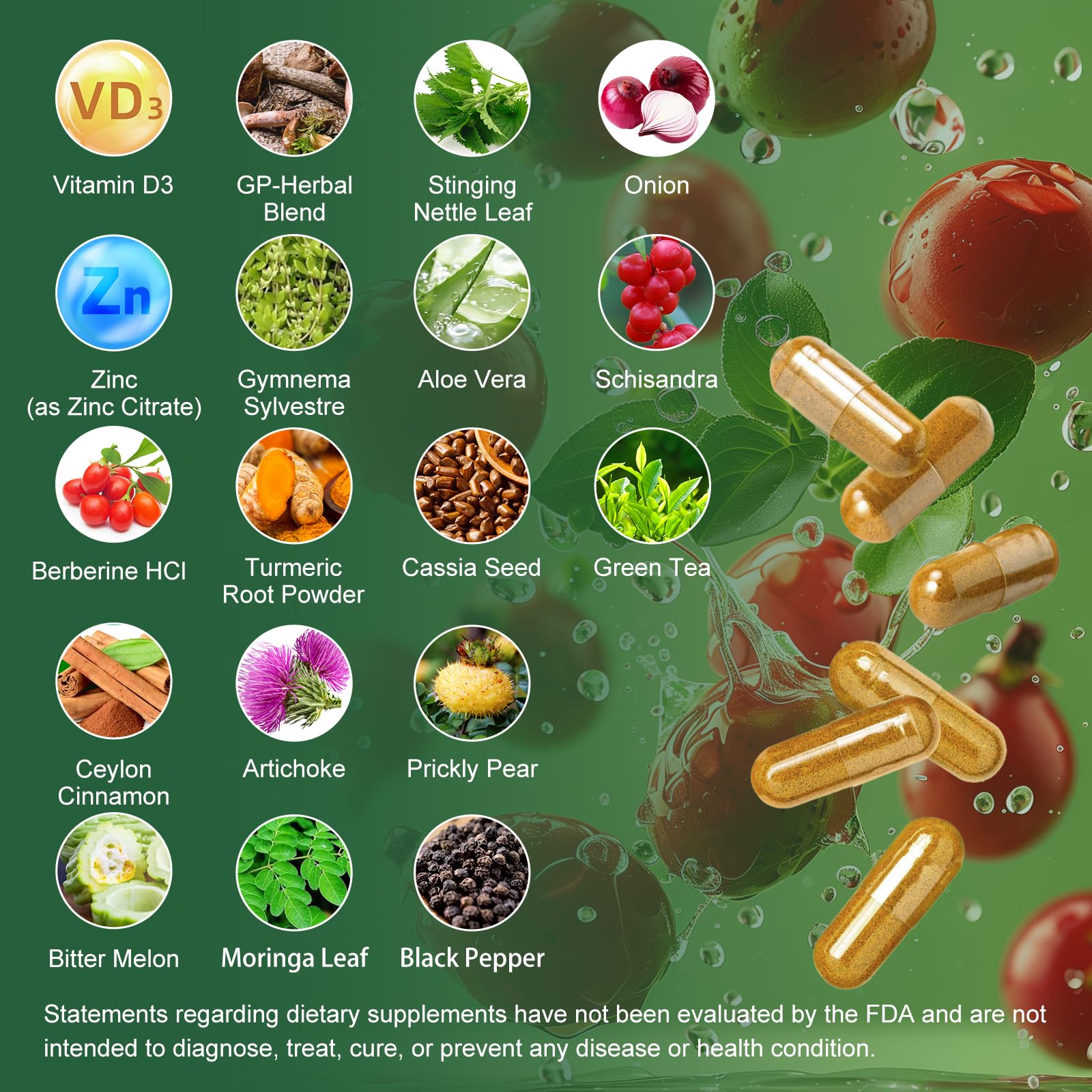 Etiqueta de GreenPeople Berberina: información clara sobre ingredientes naturales.