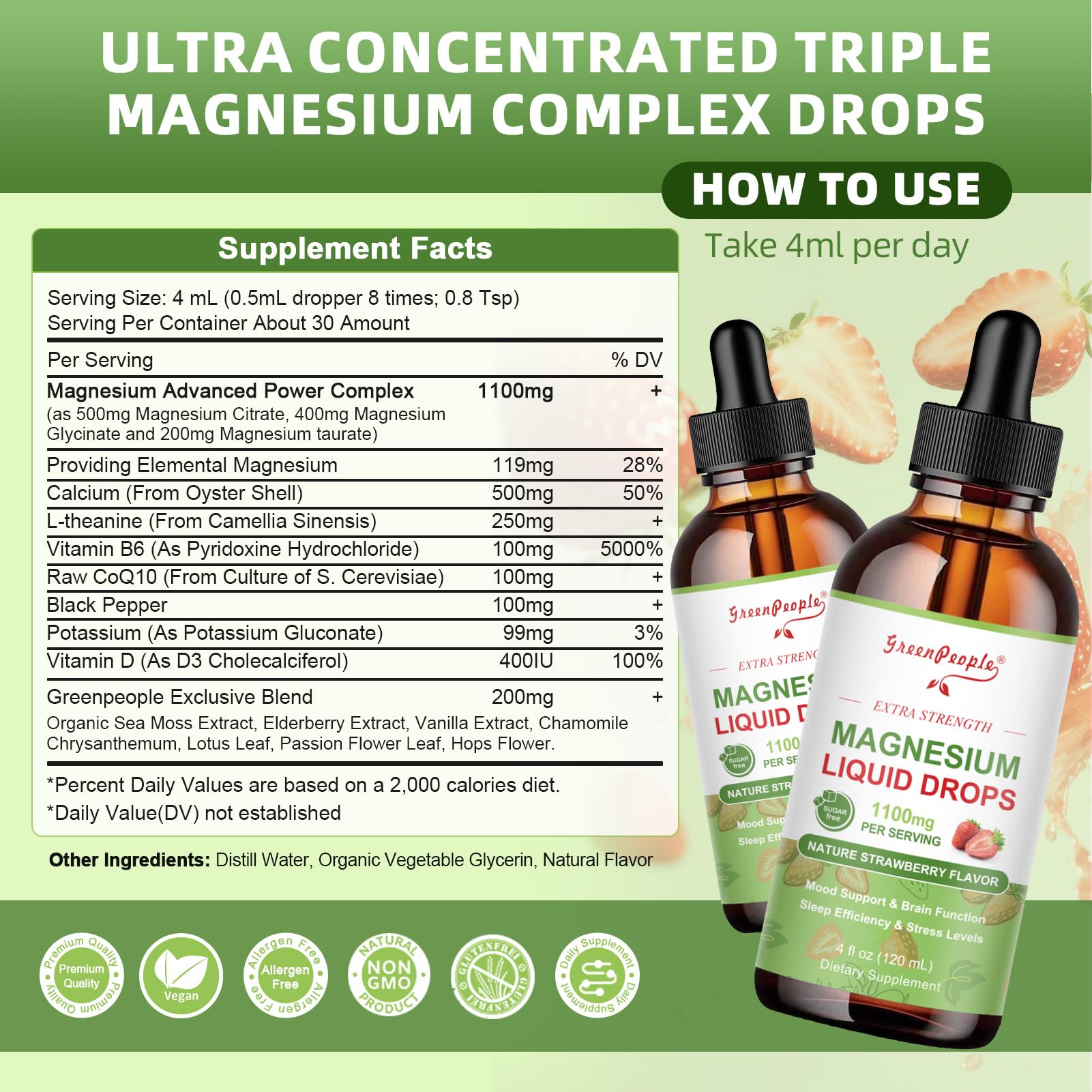 Producto GREENPEOPLE vegano y sin gluten para diversas dietas.