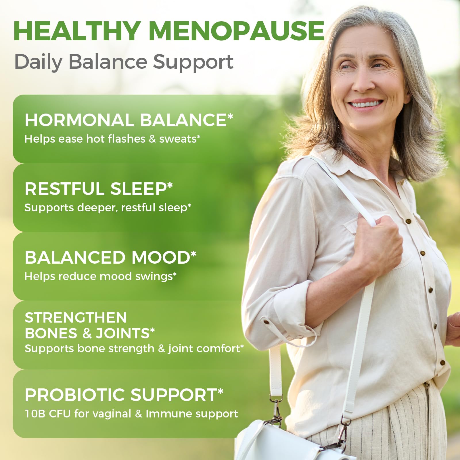 GREENPEOPLE Menopausia: alivio de bochornos y sudor nocturno en la rutina