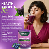 Greens+ Avance Multi Bayas Silvestres Antioxidantes potentes para apoyo diario.
