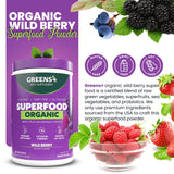 Greens+ ingredientes-organicos-usa; mezcla premium para nutrición diaria.