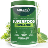 Greens+ Pulver orgánico RAW: polvo verde para empezar el día con energía natural.