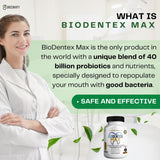 GREENVIFY BioDentex Max: envase transparente y cápsulas visibles.