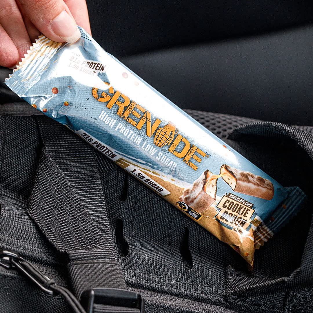 Grenade barra proteína alta, snack postentrenamiento rápido y práctico