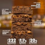 Capa de caramelo dorado en Grenade Carb Killa con toque dulce y suave crujiente.