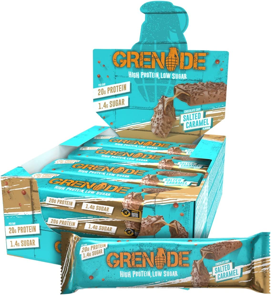 Grenade Carb Killa barra alta en proteína y fibra para energía sostenida