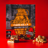 Grenade Carb Killa barra mantequilla cacahuete, textura cremosa