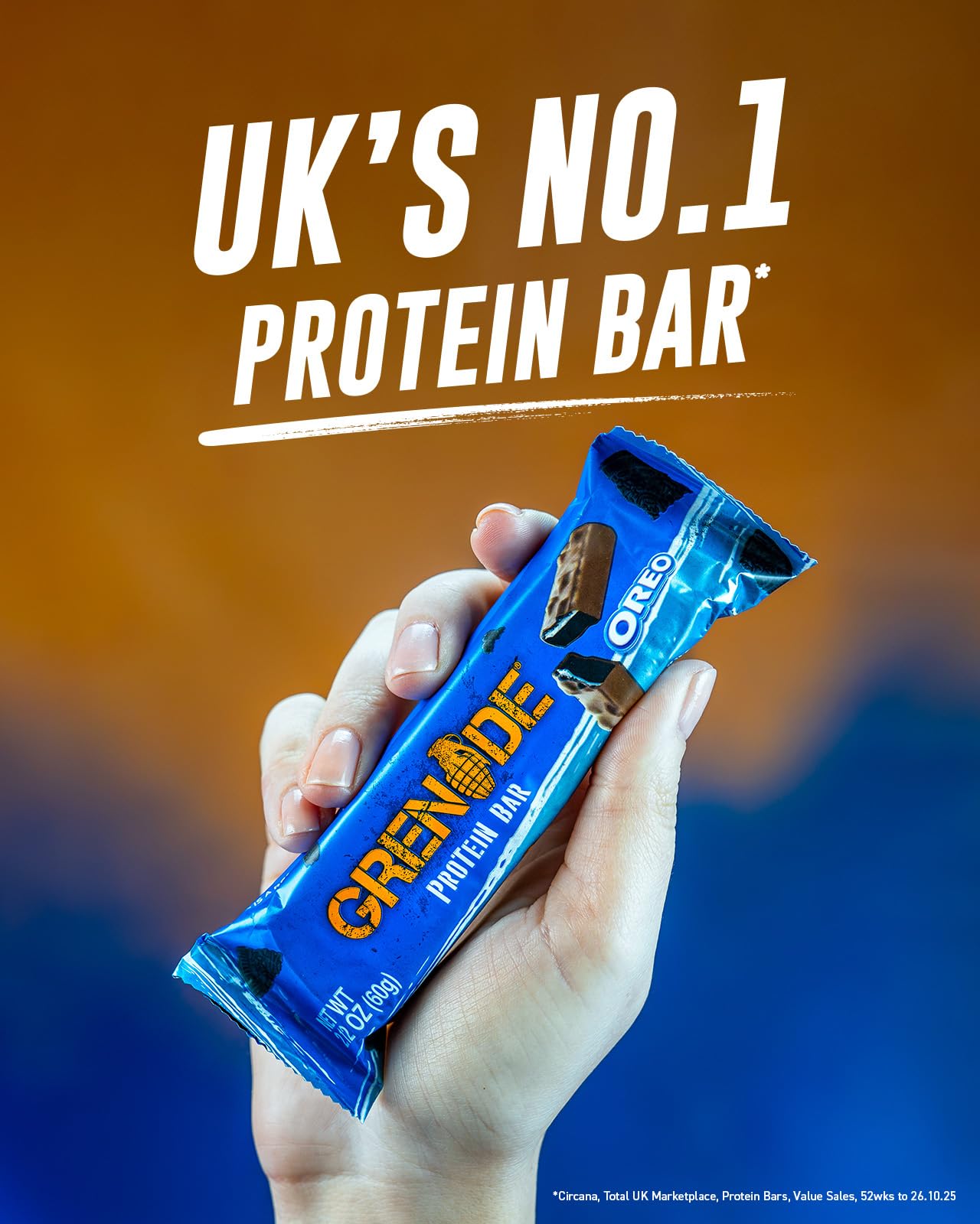 Grenade OREO barra de proteína ideal antes del entrenamiento para energía