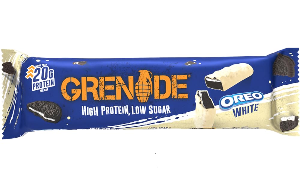 Grenade Oreo Blanco pack de 12 barras proteicas para la semana