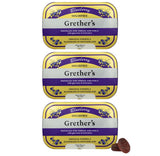 Pastillas GRETHER'S blueberry en lata: sabor afrutado suave para garganta seca.