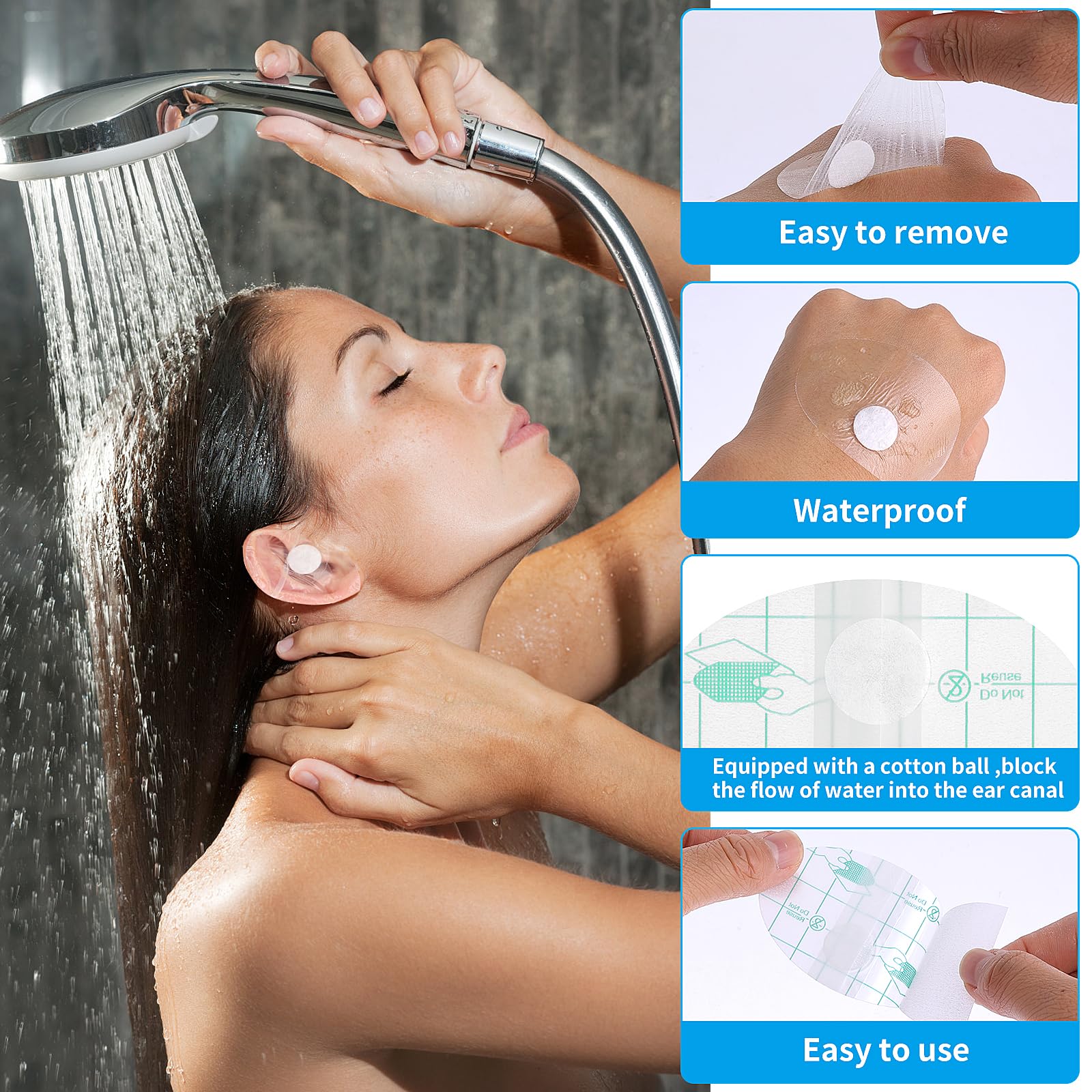 GrevoSea diseño práctico para natación y ducha sin molestias.