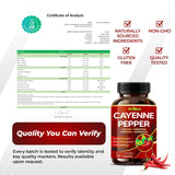 GriMed Ultra Cayenne: fórmula natural sin gluten ni azúcar añadidos.