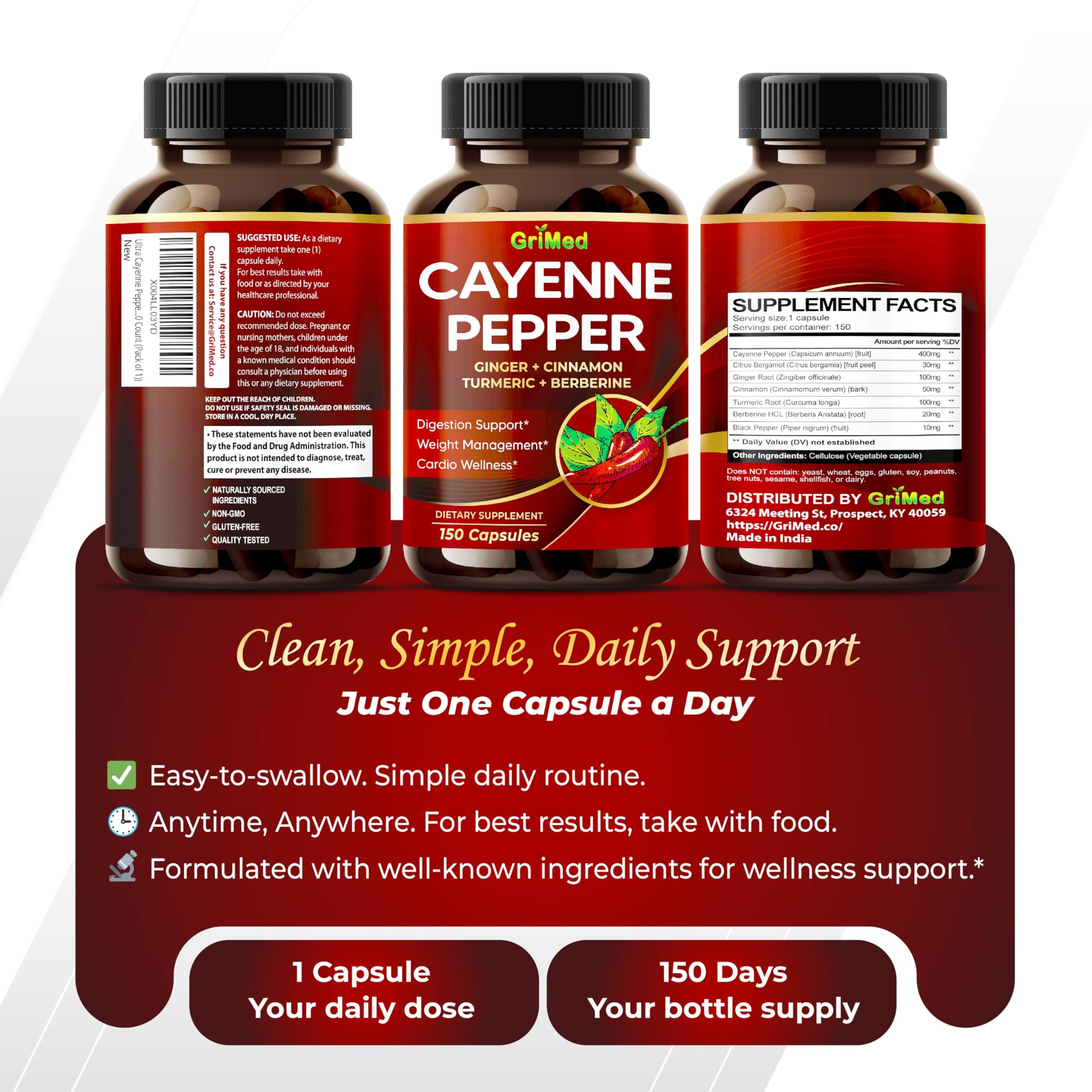 GriMed Ultra Cayenne: diseño práctico para llevar y usar a diario.