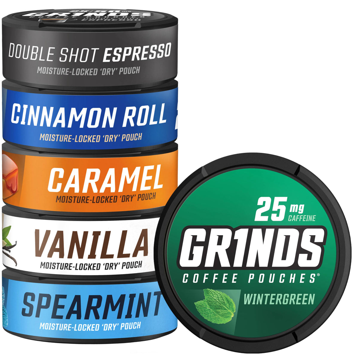 GRINDS Grinds Coffee Pouches sabor caramelo para un regusto suave y aromático
