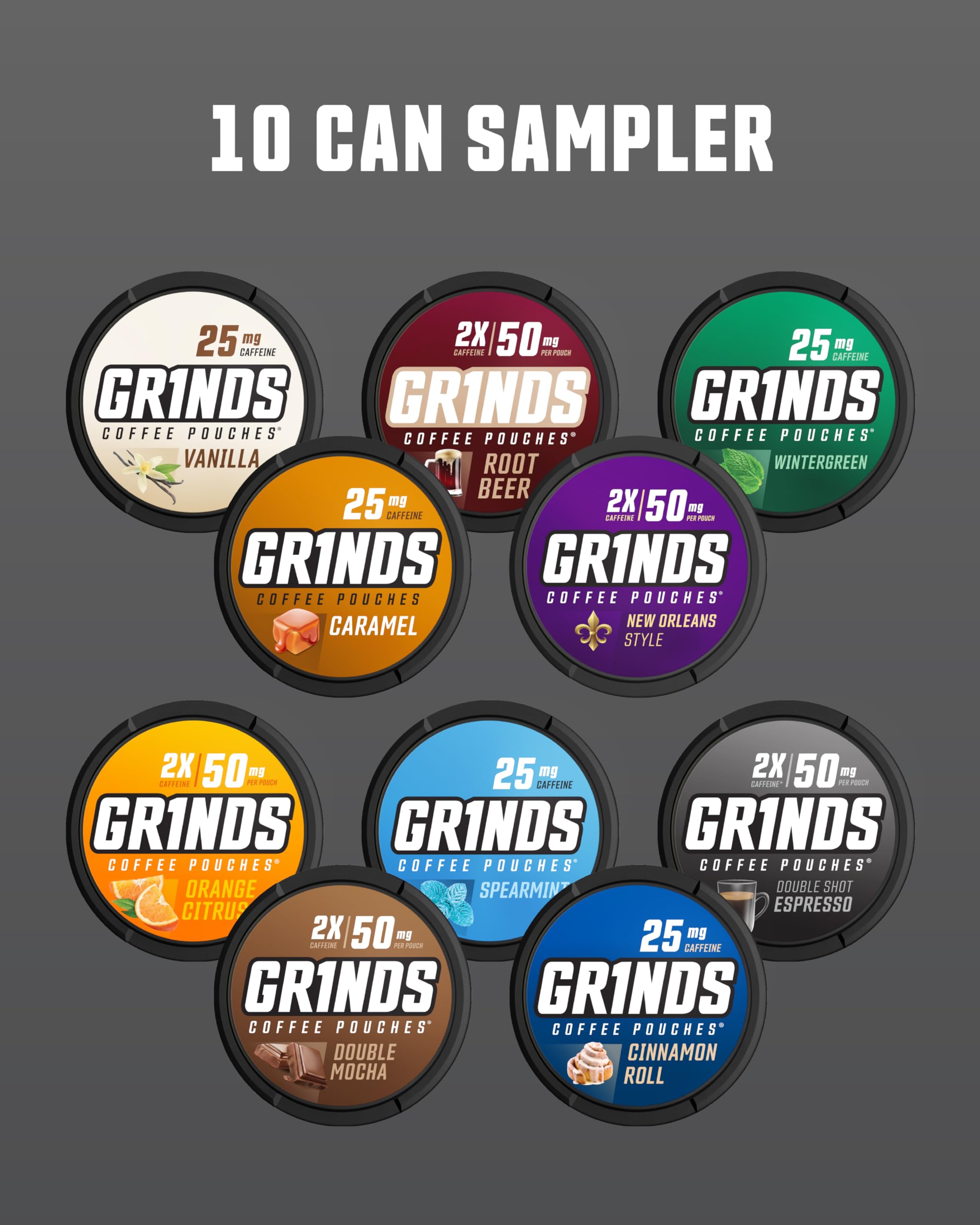 Grinds Pouches Vanilla, sabor suave para energía diaria sin nicotina