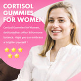 GrnLife Cortisol Gummies sabor frambuesa, sin azúcar.