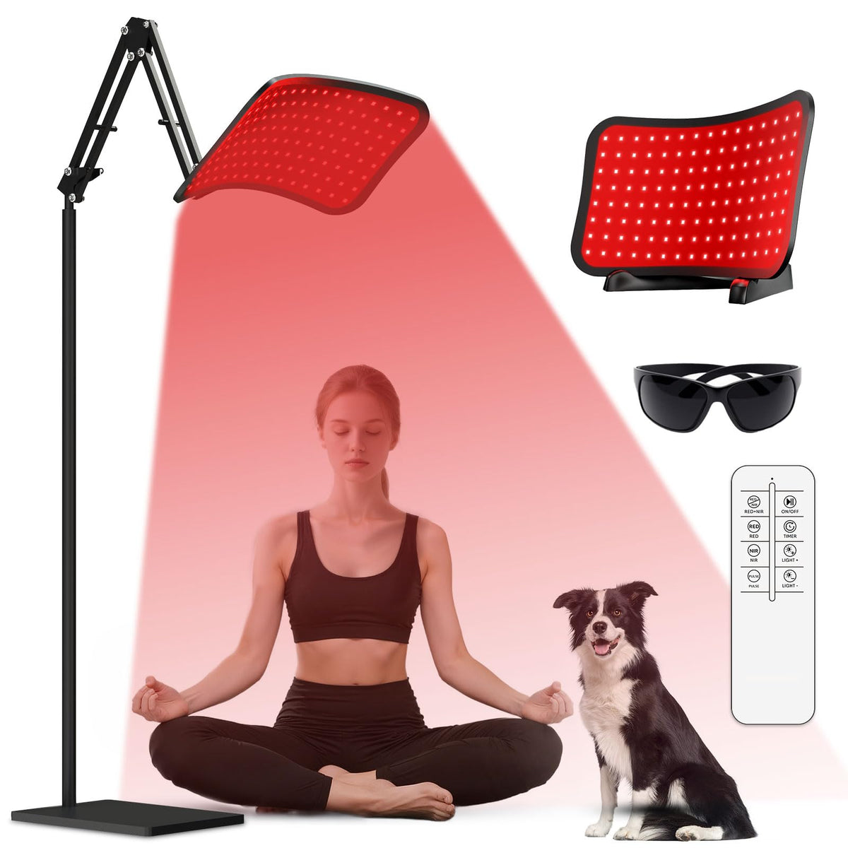 GrnSprX luz roja para cuerpo con ajuste para sesiones en casa
