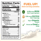 Growing Naturals envase con proteina de guisante original sin sabor, apta para recetas variadas.