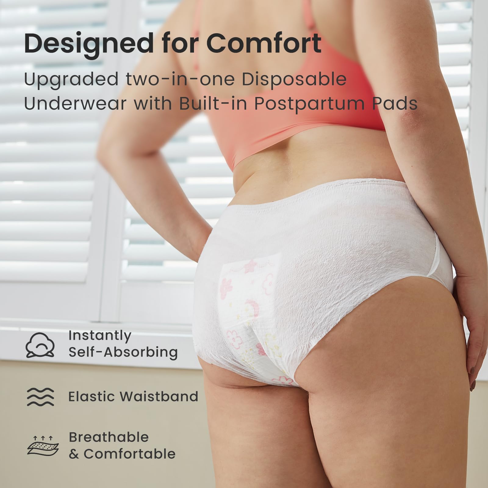 GROWNSY ropa interior desechable autoabsorbente 8 unidades.