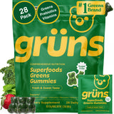 Grüns: botella de gomitas multivitamínicas para consumo diario.