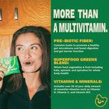 Grüns: etiqueta del producto con lista de ingredientes.