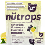 Gomitas Nutrops de Grüns con limón para energía y enfoque.