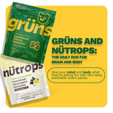Grüns Nutrops mezcla de hongos para salud cerebral.
