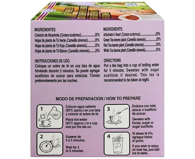 Grupo Nutrivida Alcachofivida sobres de té listos para infusionar, opción rápida y sabrosa.